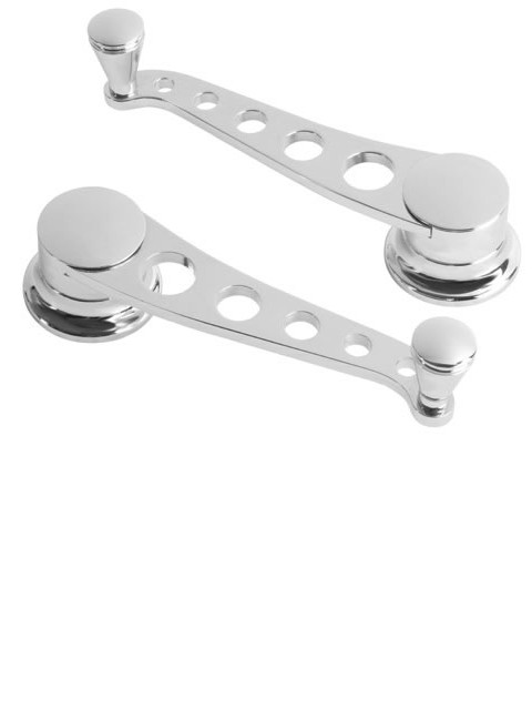 Lakester Chrome Window Cranks (pair)