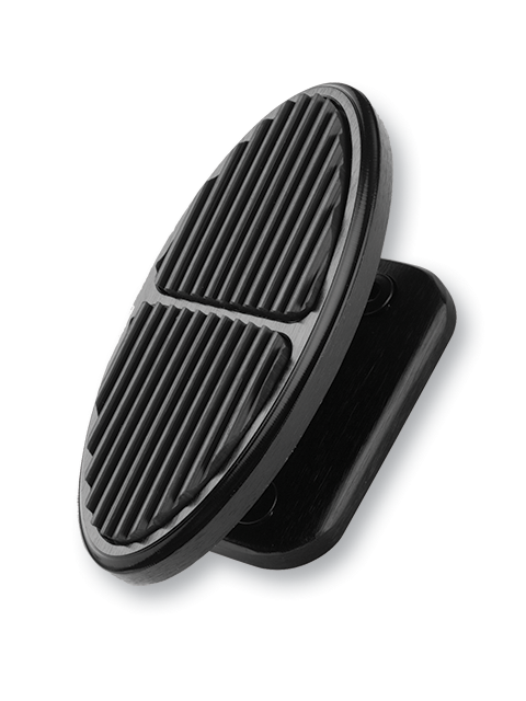 Oval Footrest Black